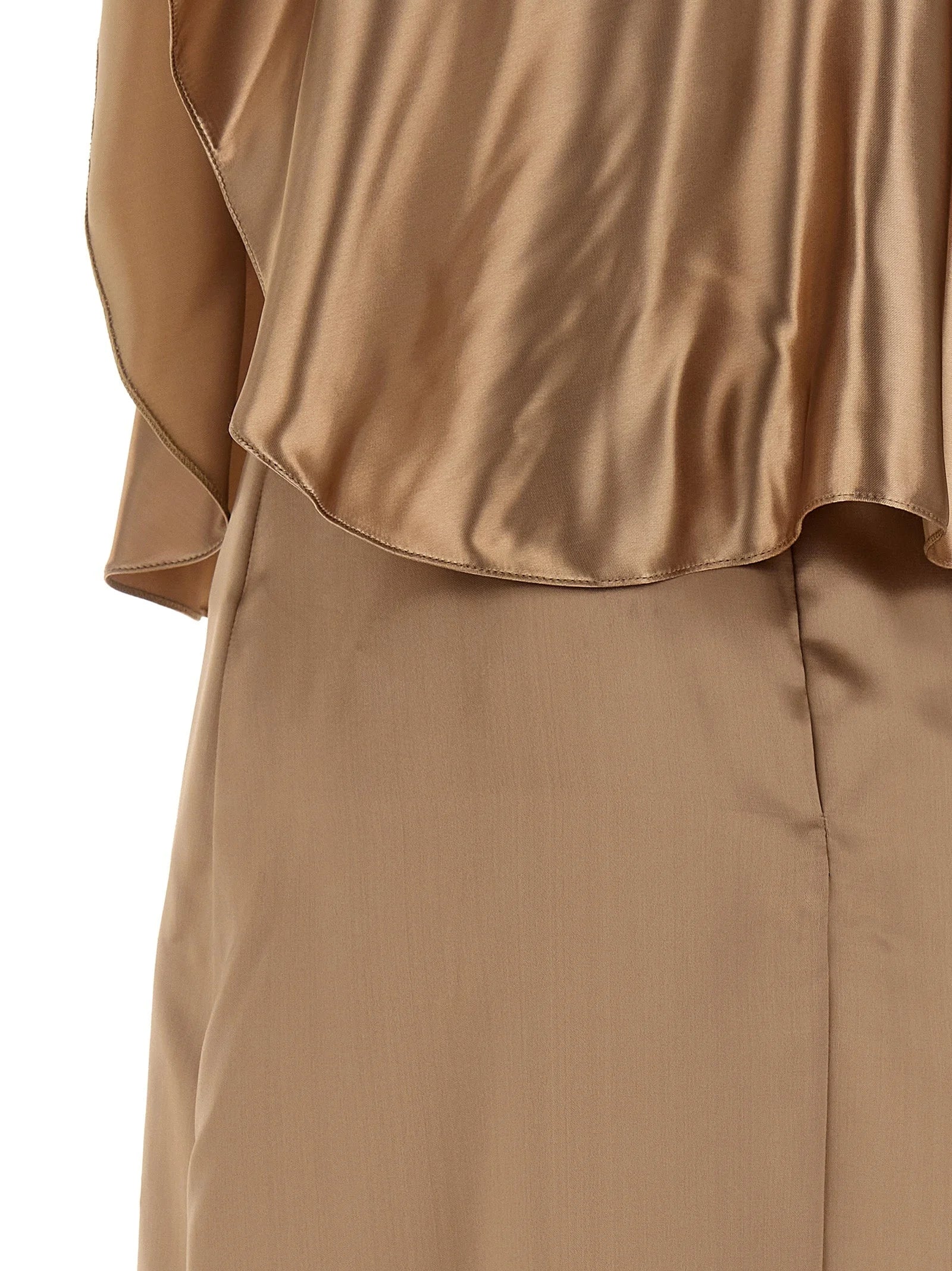 Fabiana Filippi Beige Viscose Midi Dress - IT40