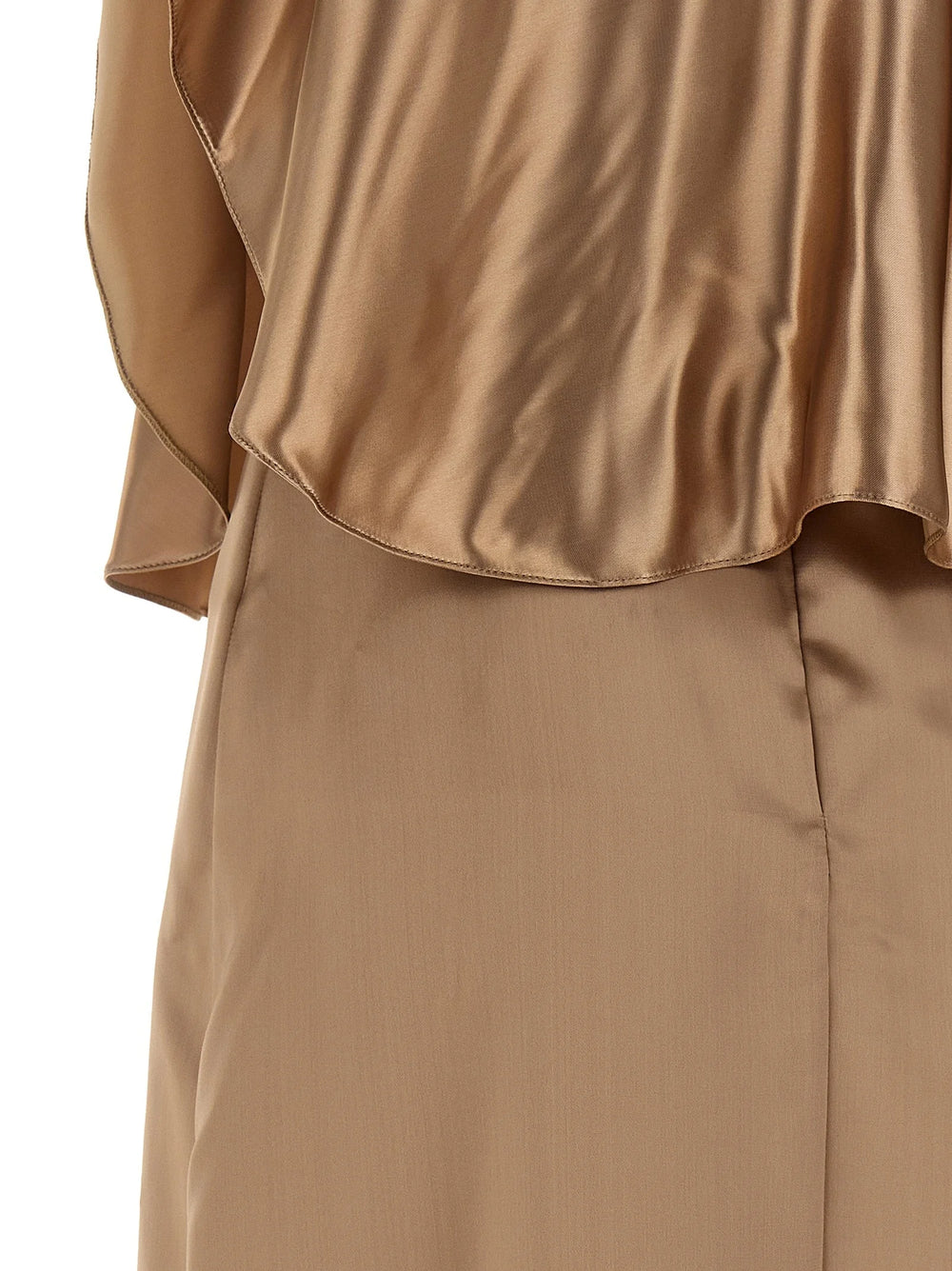 Fabiana Filippi Beige Viscose Midi Dress - IT40