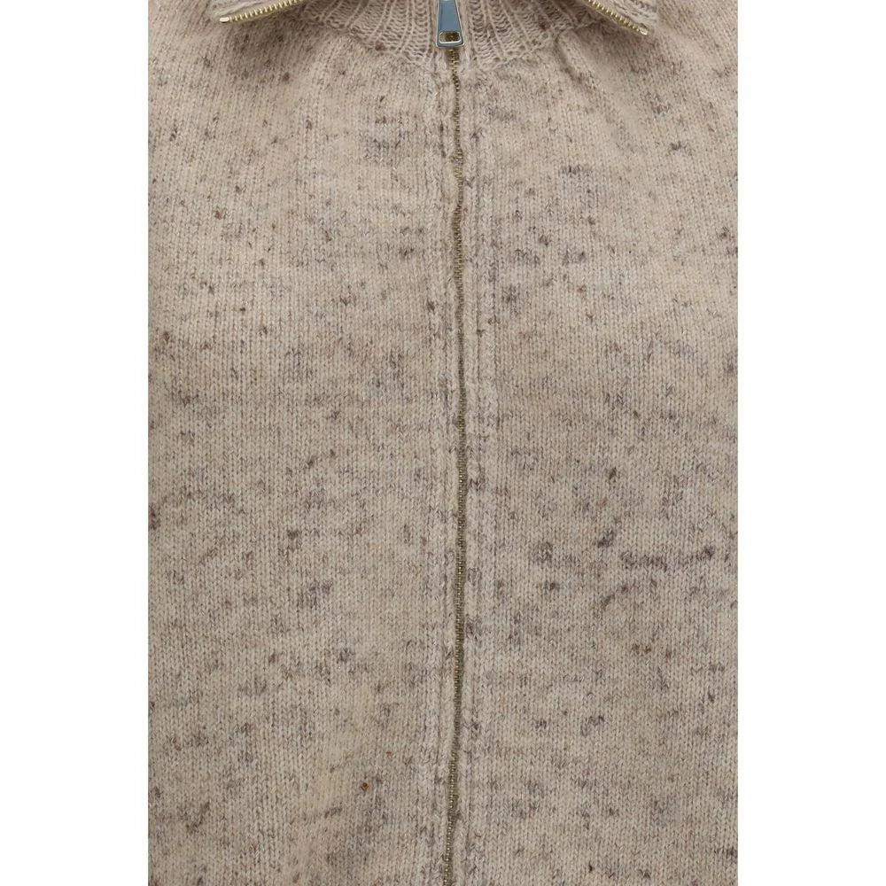Fabiana Filippi Beige Wool Oves Aries Bomber
