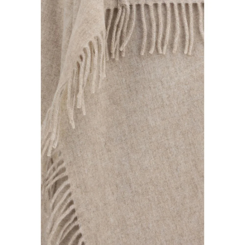 Fabiana Filippi Beige Wool Oves Aries Scarf