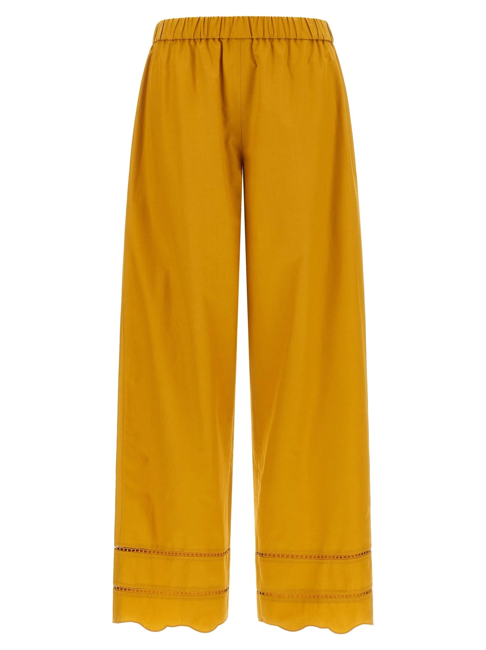 Fabiana Filippi Bicolor Cotton Casual Pants