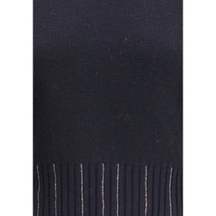 Fabiana Filippi Black Fleece Wool Sweater - IT40 | M