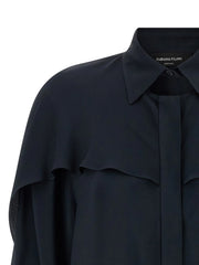 Fabiana Filippi Blue Acetate Blouse