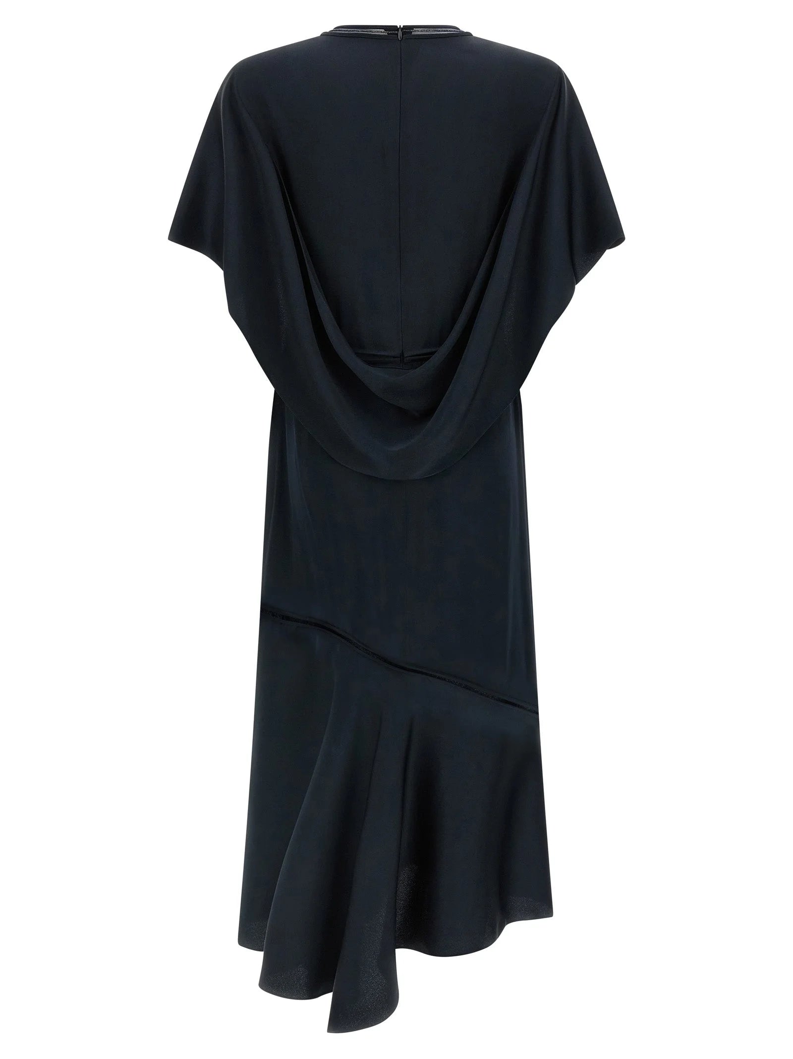 Fabiana Filippi Blue Viscose Midi Dress