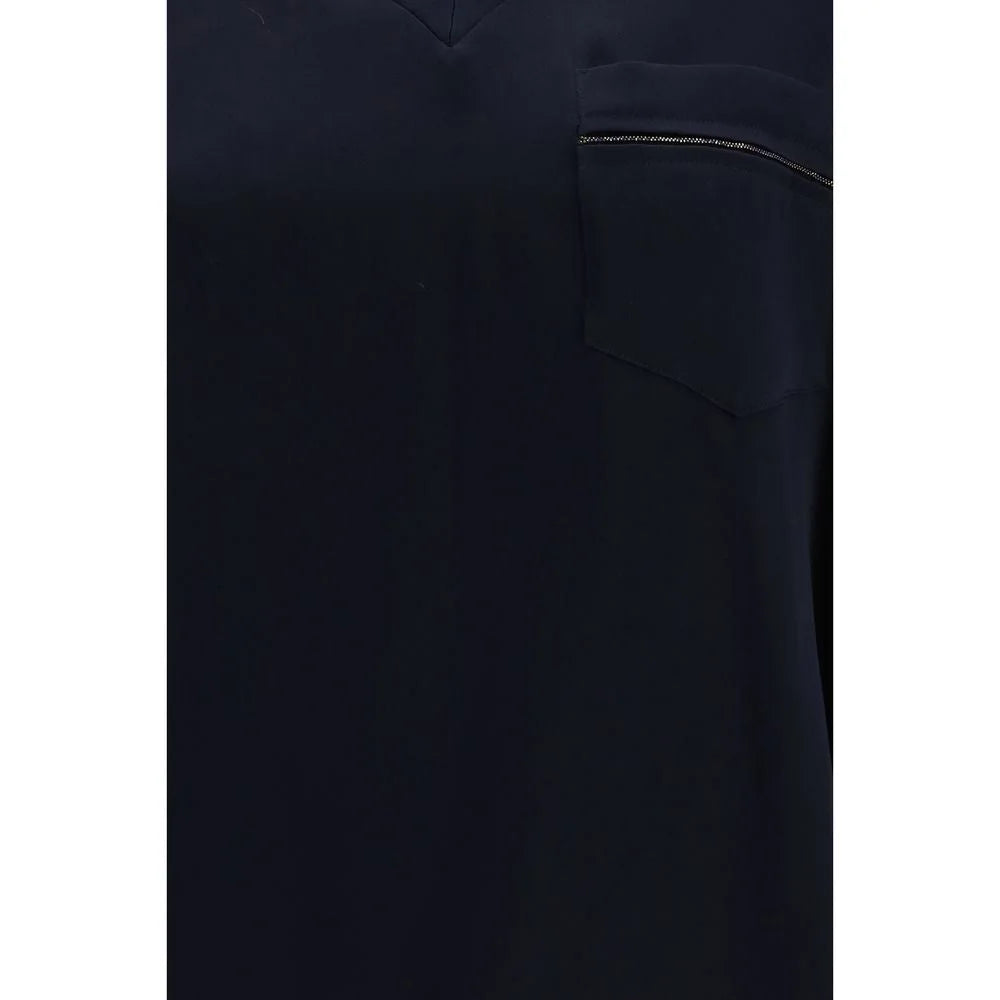 Fabiana Filippi Blue Viscose T-Shirt - IT42 | L