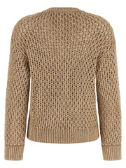 Fabiana Filippi Brown Cotton Cardigan