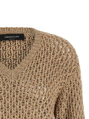 Fabiana Filippi Brown Cotton Cardigan