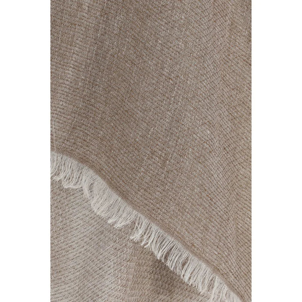 Fabiana Filippi Brown Linen Cloacks - One Size