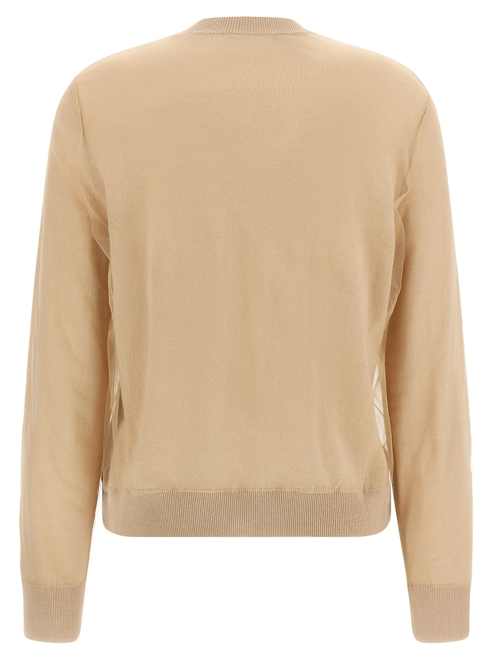 Fabiana Filippi Brown Virgin Wool Cardigan