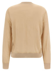 Fabiana Filippi Brown Virgin Wool Cardigan