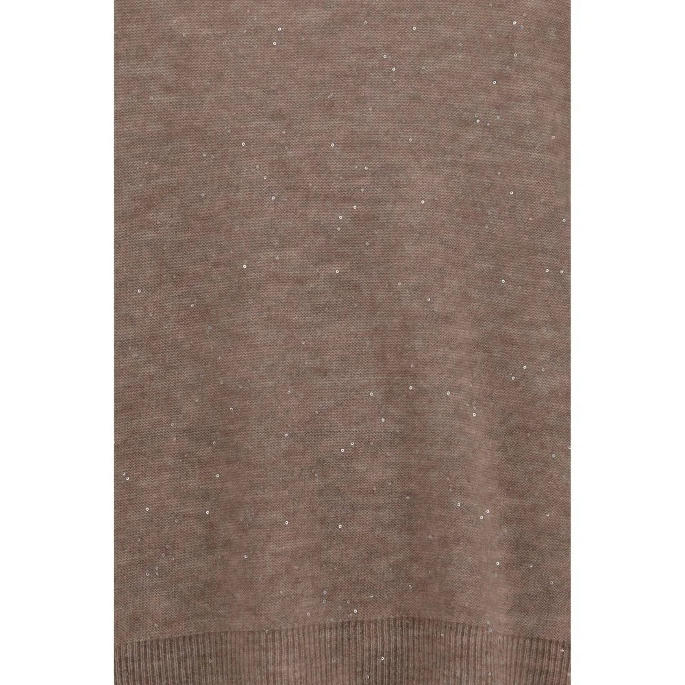 Fabiana Filippi Brown Wool Oves Aries Sweatshirt