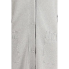 Fabiana Filippi Gray Fleece Wool Cardigan