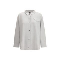 Fabiana Filippi Gray Fleece Wool Shirt