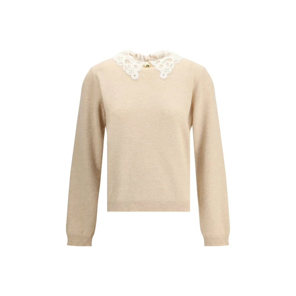 Fabiana Filippi Lace collar Sweater - IT44 | L - Sweaters