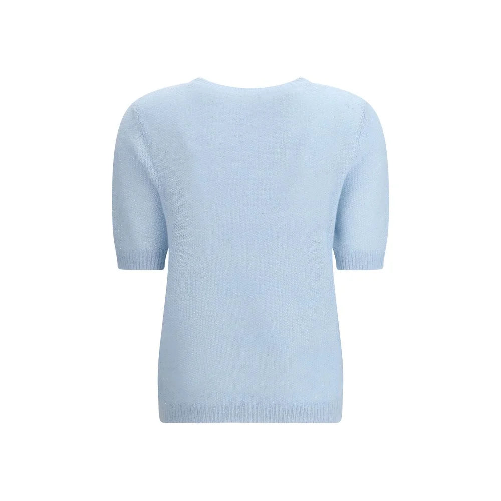 Fabiana Filippi Light Blue Polyester Sweatshirt