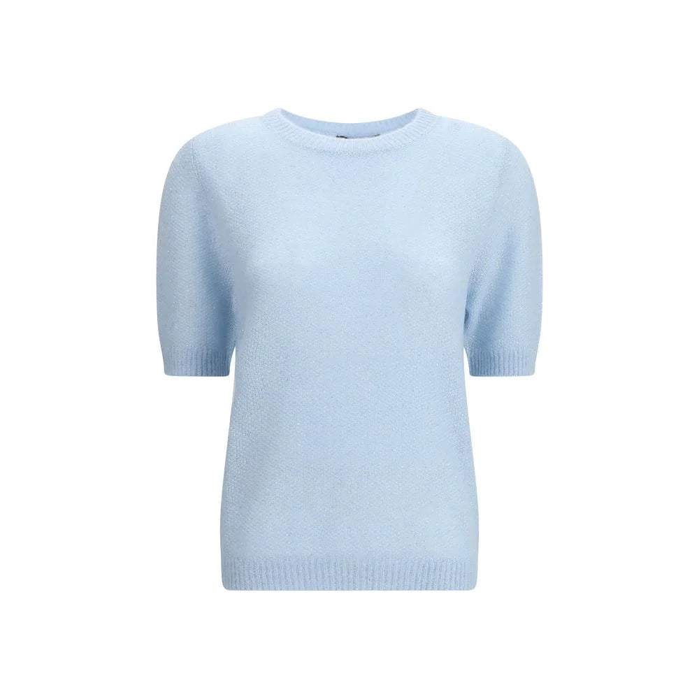 Fabiana Filippi Light Blue Polyester Sweatshirt