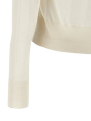Fabiana Filippi White Cashmere Cardigan - IT44