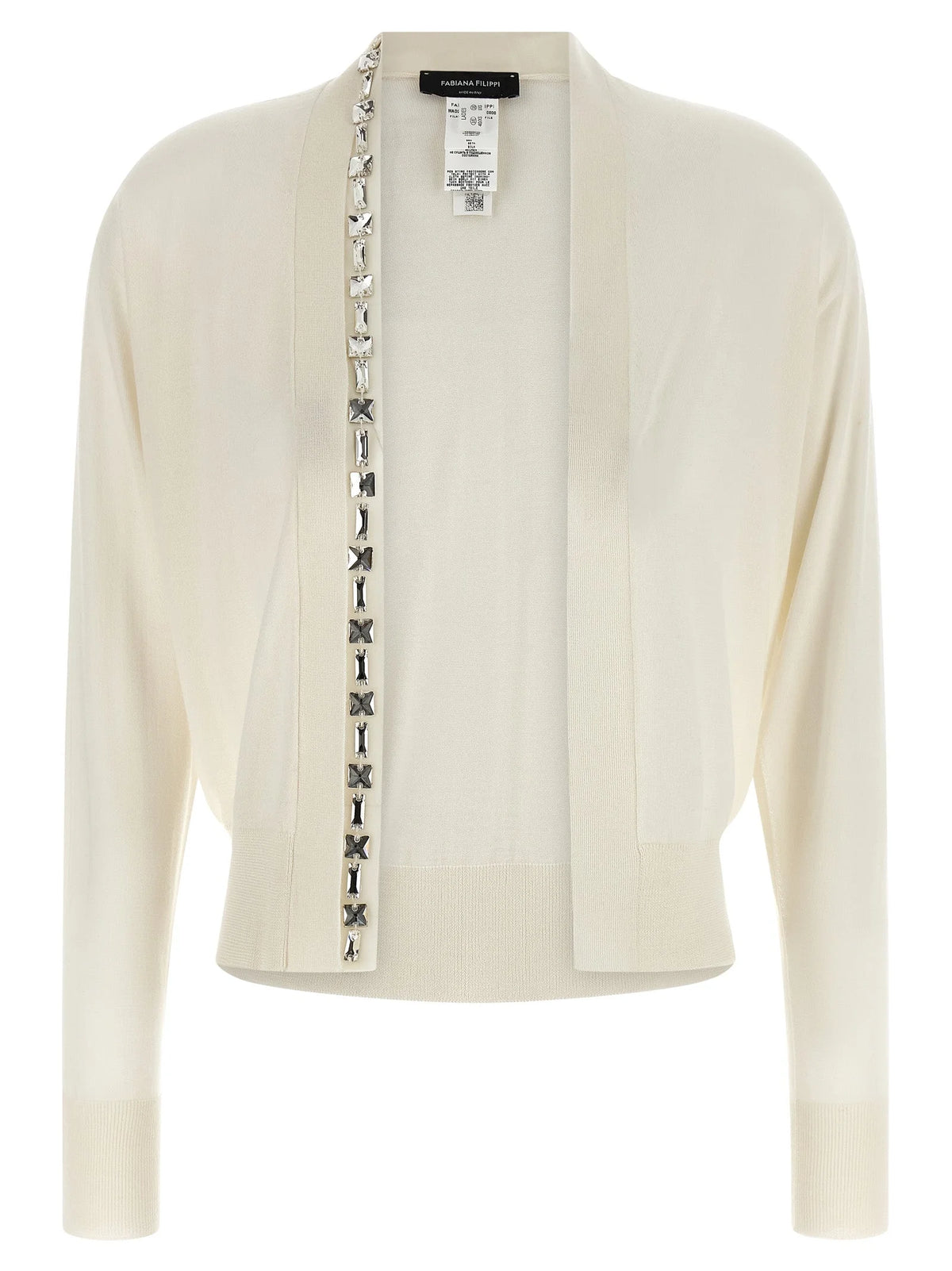 Fabiana Filippi White Cashmere Cardigan - IT44