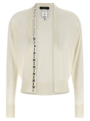 Fabiana Filippi White Cashmere Cardigan - IT44