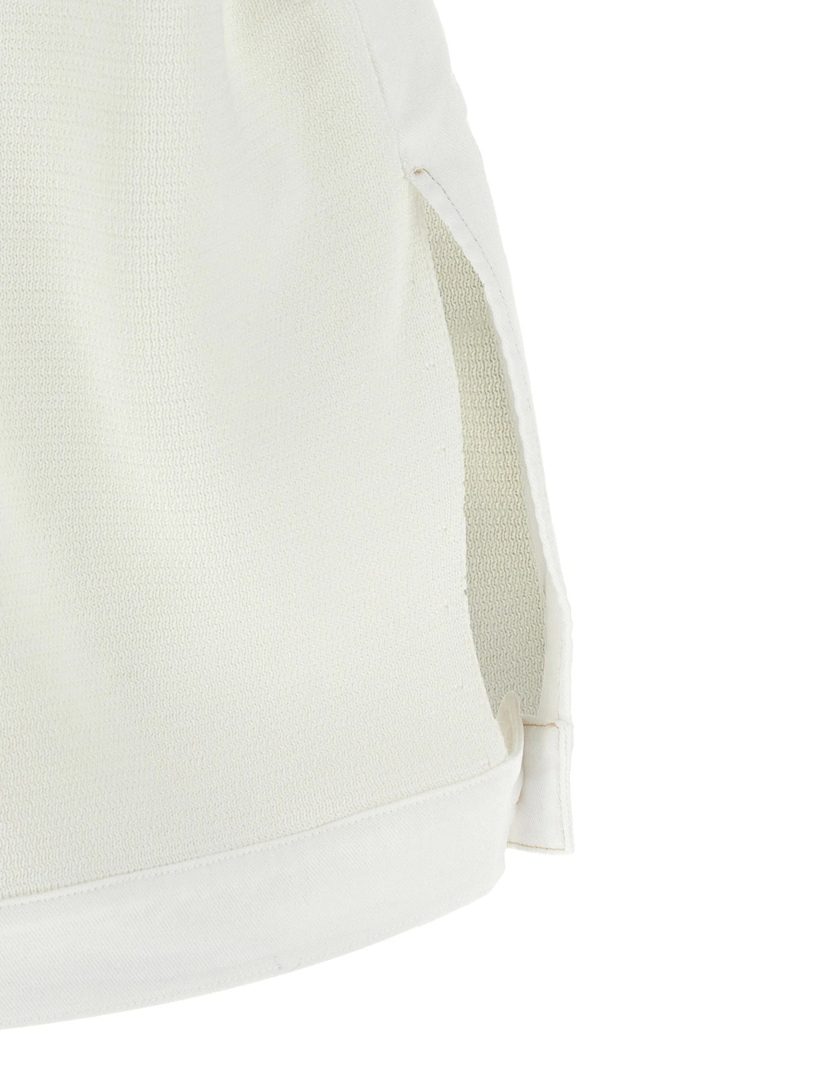 Fabiana Filippi White Cotton Sleeveless Jacket