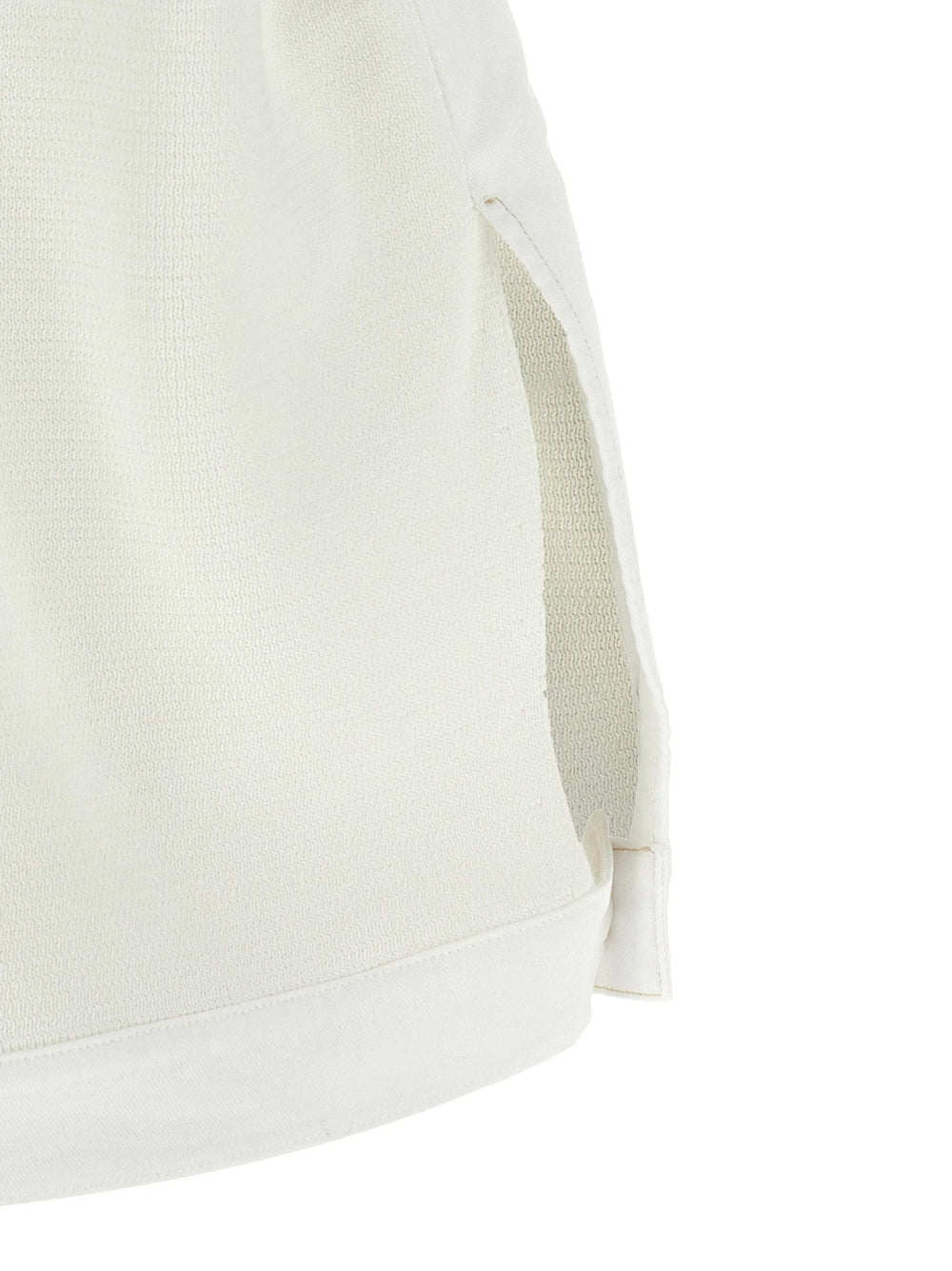 Fabiana Filippi White Cotton Sleeveless Jacket