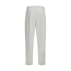 Dolce & Gabbana White Cotton Casual Pants