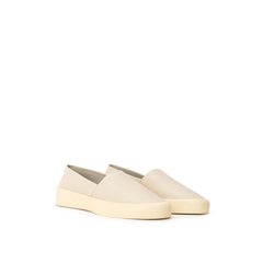 Fear Of God Beige Leather Slip-On Loafer - EU43/US10 - Flats