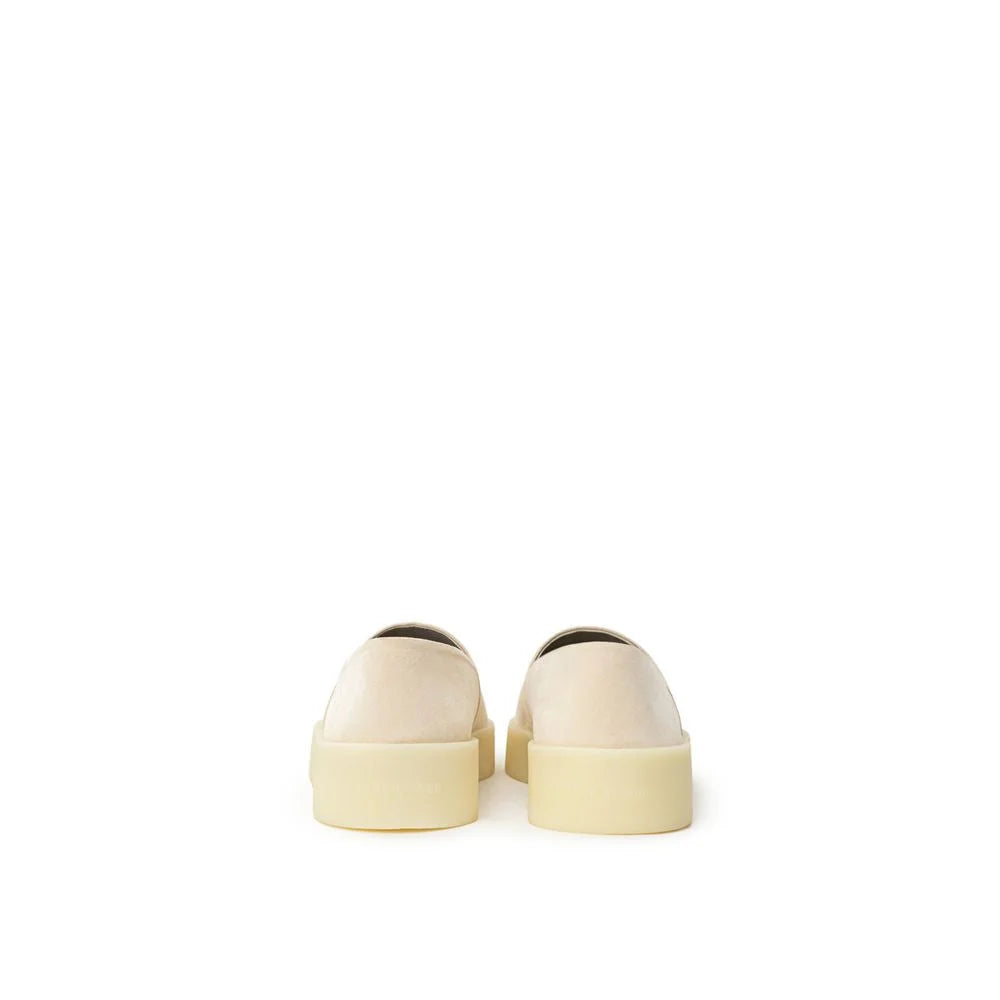 Fear Of God Beige Leather Slip-On Loafer - EU43/US10 - Flats