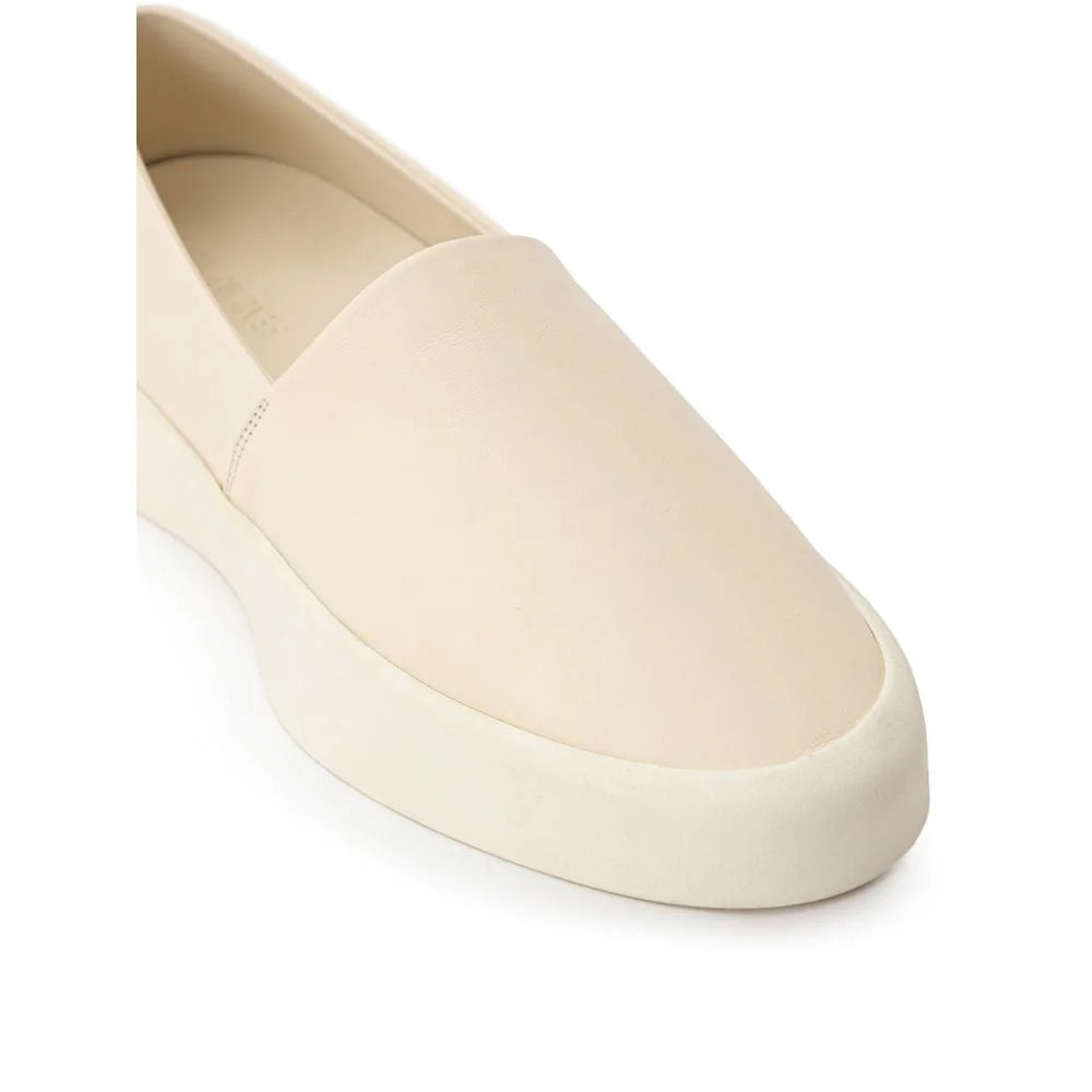 Fear Of God Beige Leather Slip-On Loafer - EU44/US11 - Flats