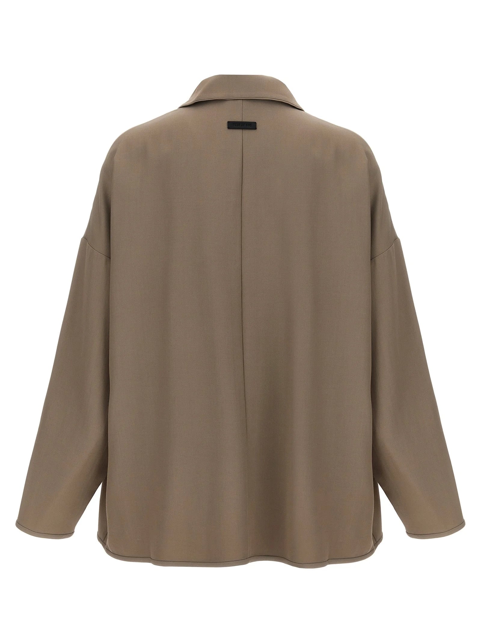 Fear Of God Beige Virgin Wool Full-Length Jacket - M