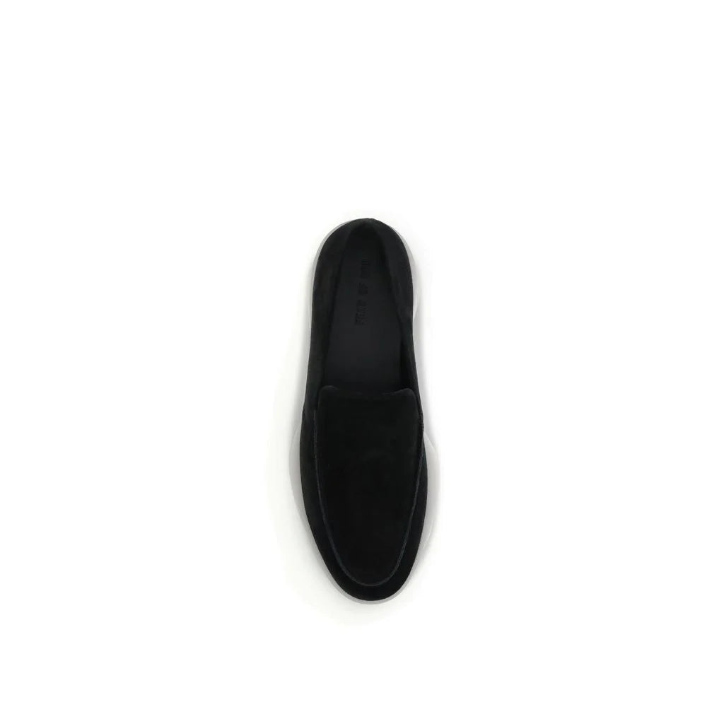 Fear Of God Black Leather Slip-On Loafers