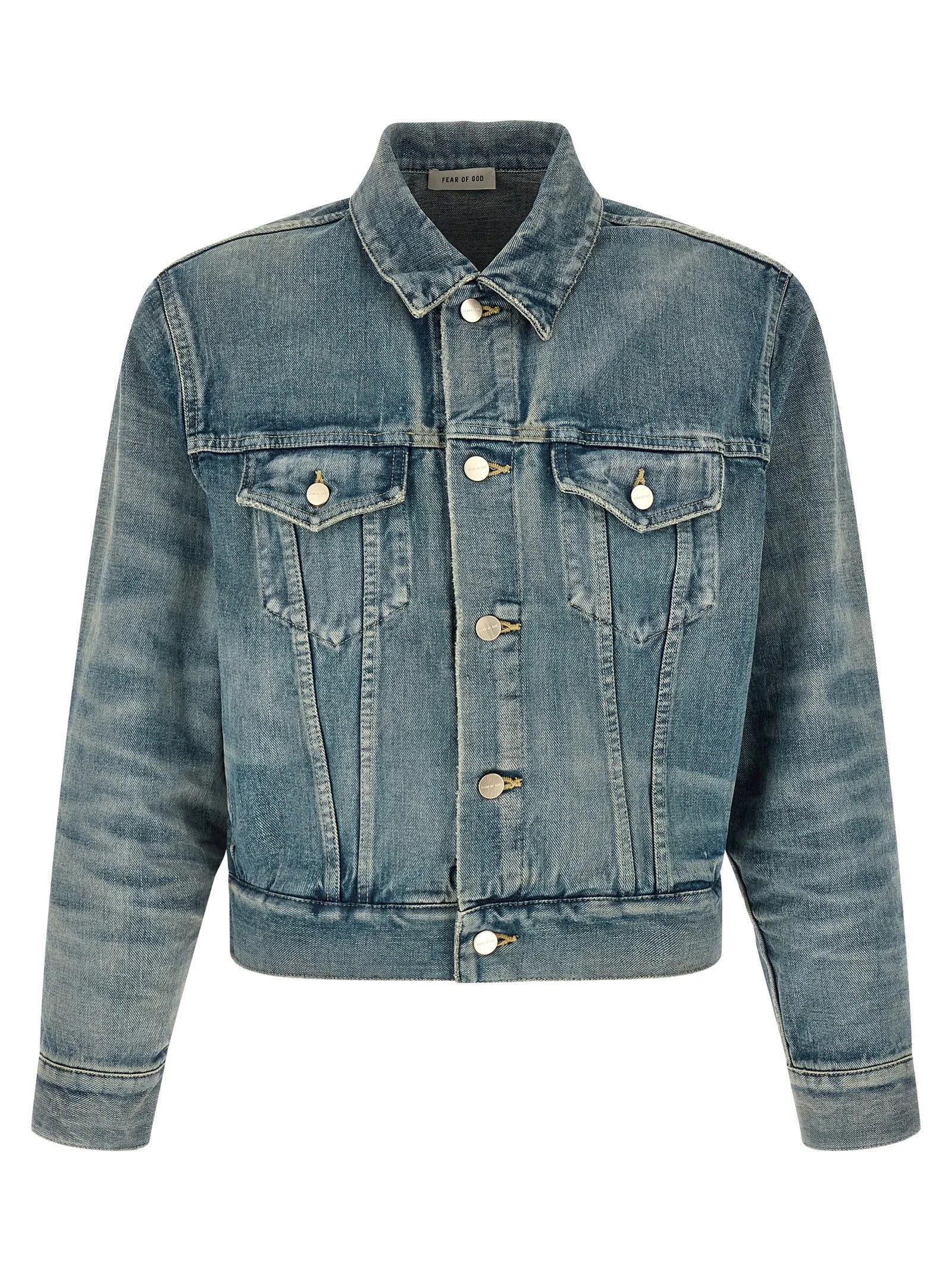 Fear Of God Blue Cotton Denim Jacket - L