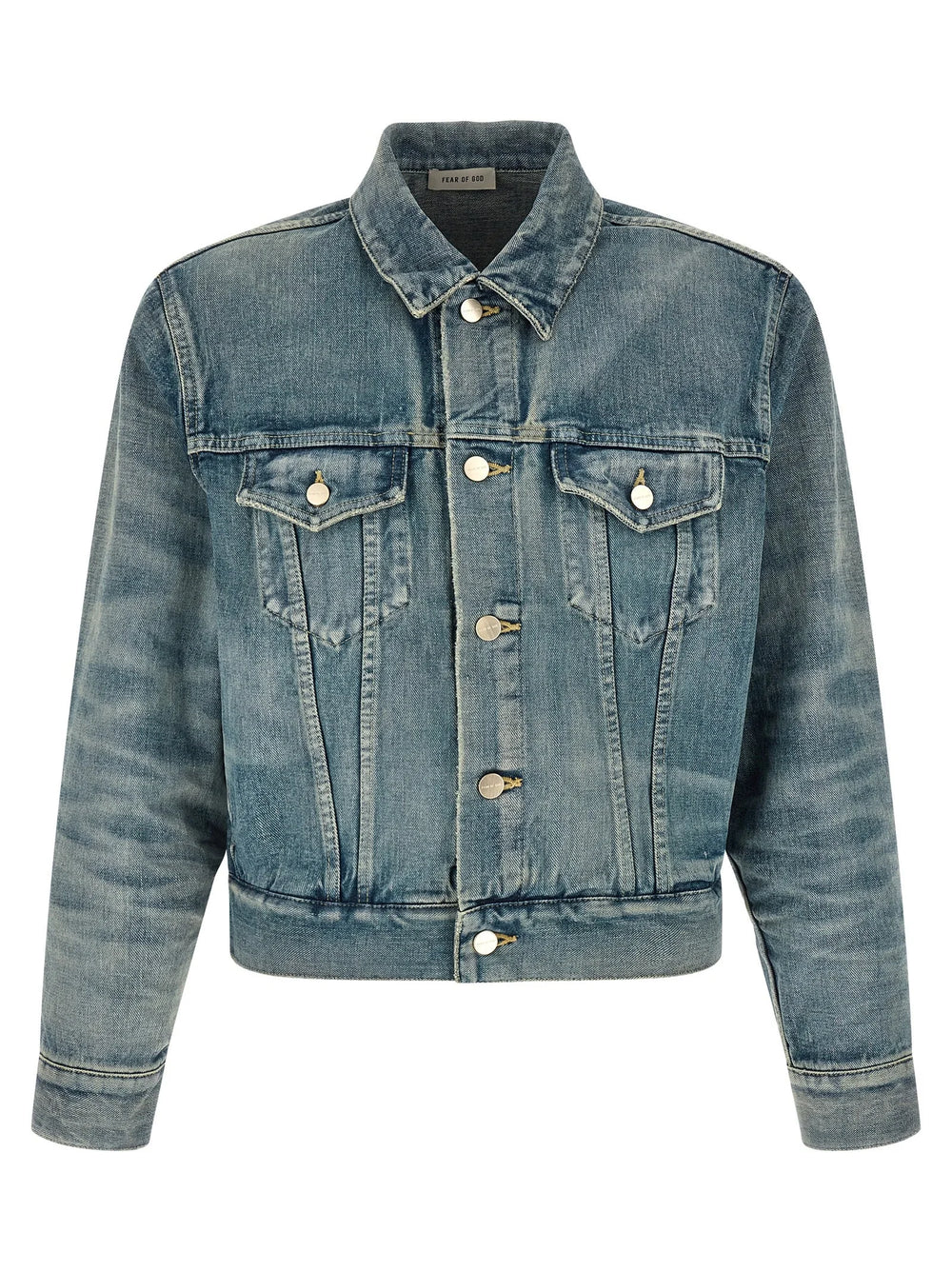 Fear Of God Blue Cotton Denim Jacket - L