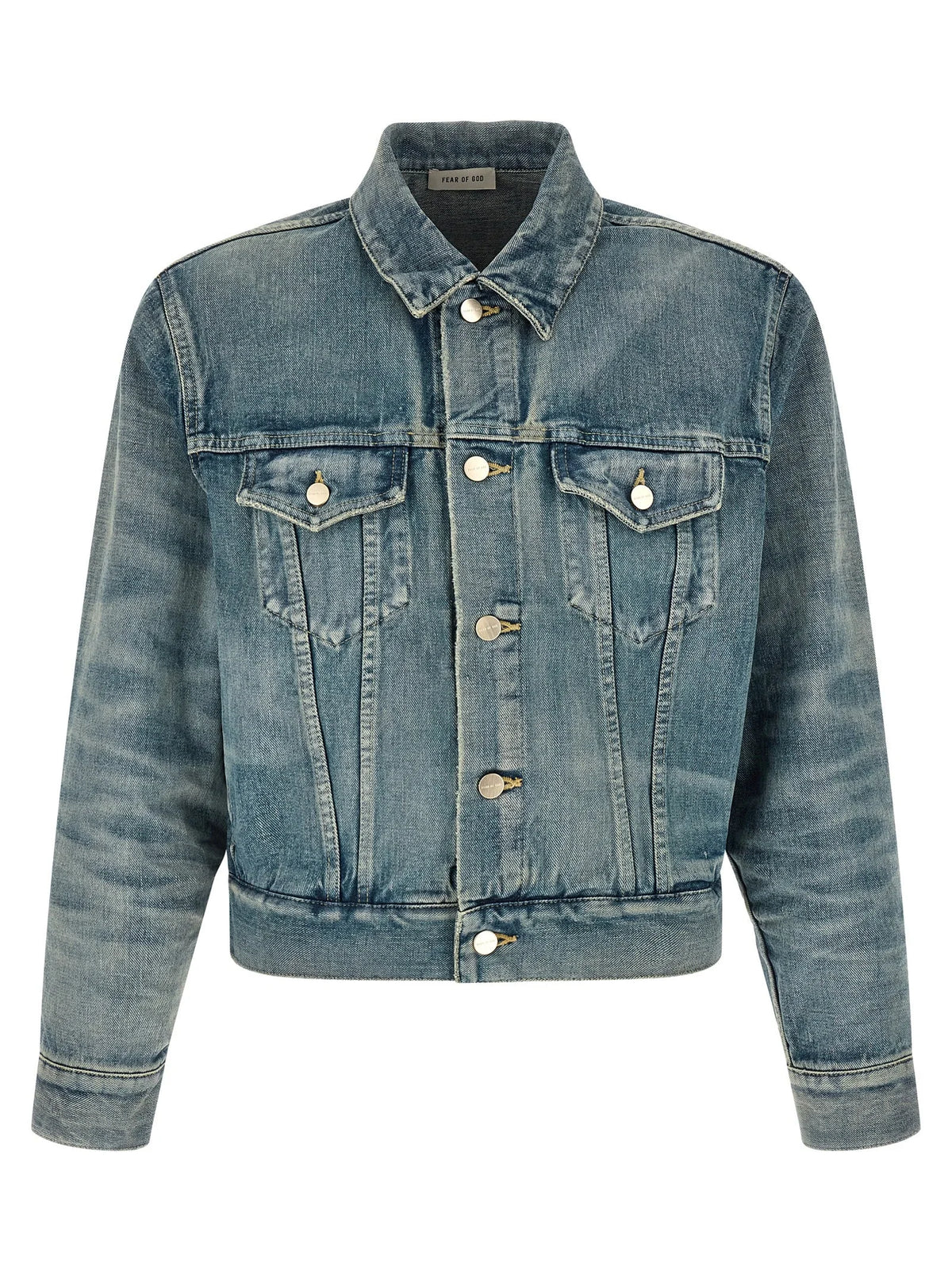 Fear Of God Blue Cotton Denim Jacket - L