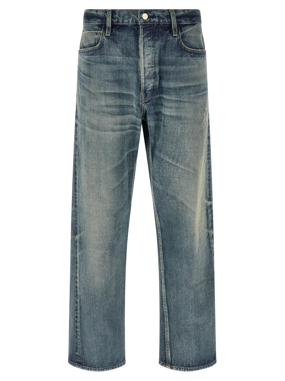 Fear Of God Blue Cotton Straight-Leg Jeans