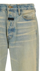 Fear Of God Blue Cotton Straight-Leg Jeans - W30
