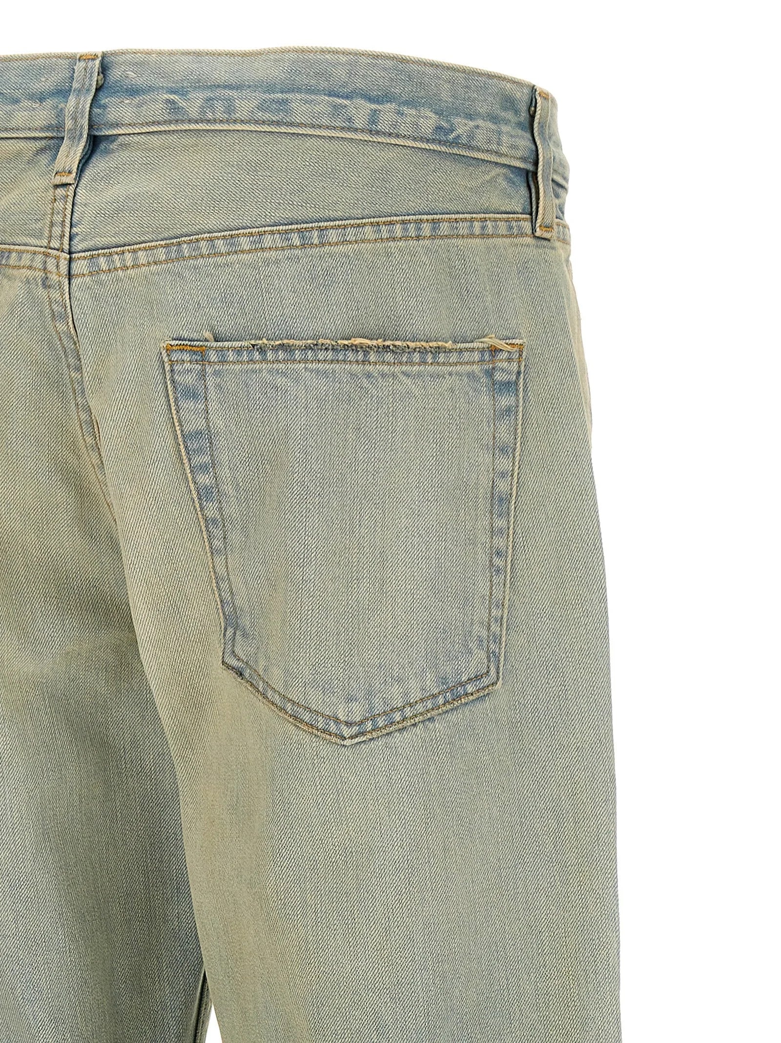 Fear Of God Blue Cotton Straight-Leg Jeans - W30