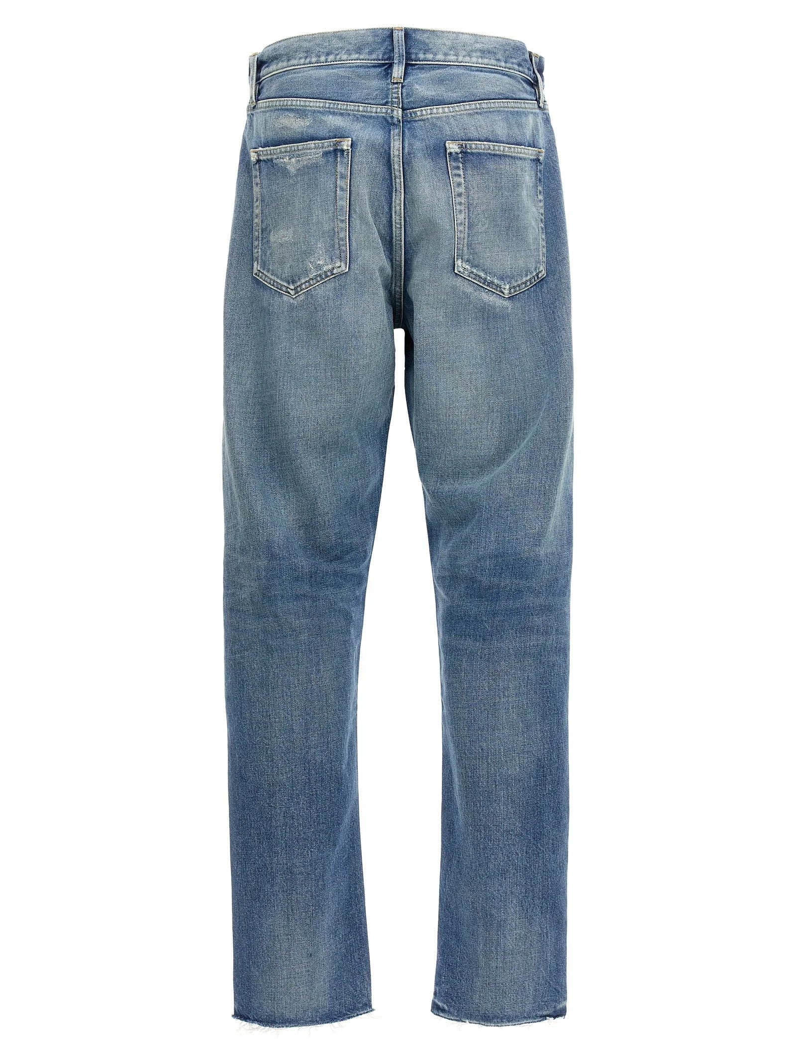 Fear Of God Blue Cotton Straight-Leg Jeans - W32