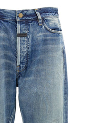 Fear Of God Blue Cotton Straight-Leg Jeans - W32