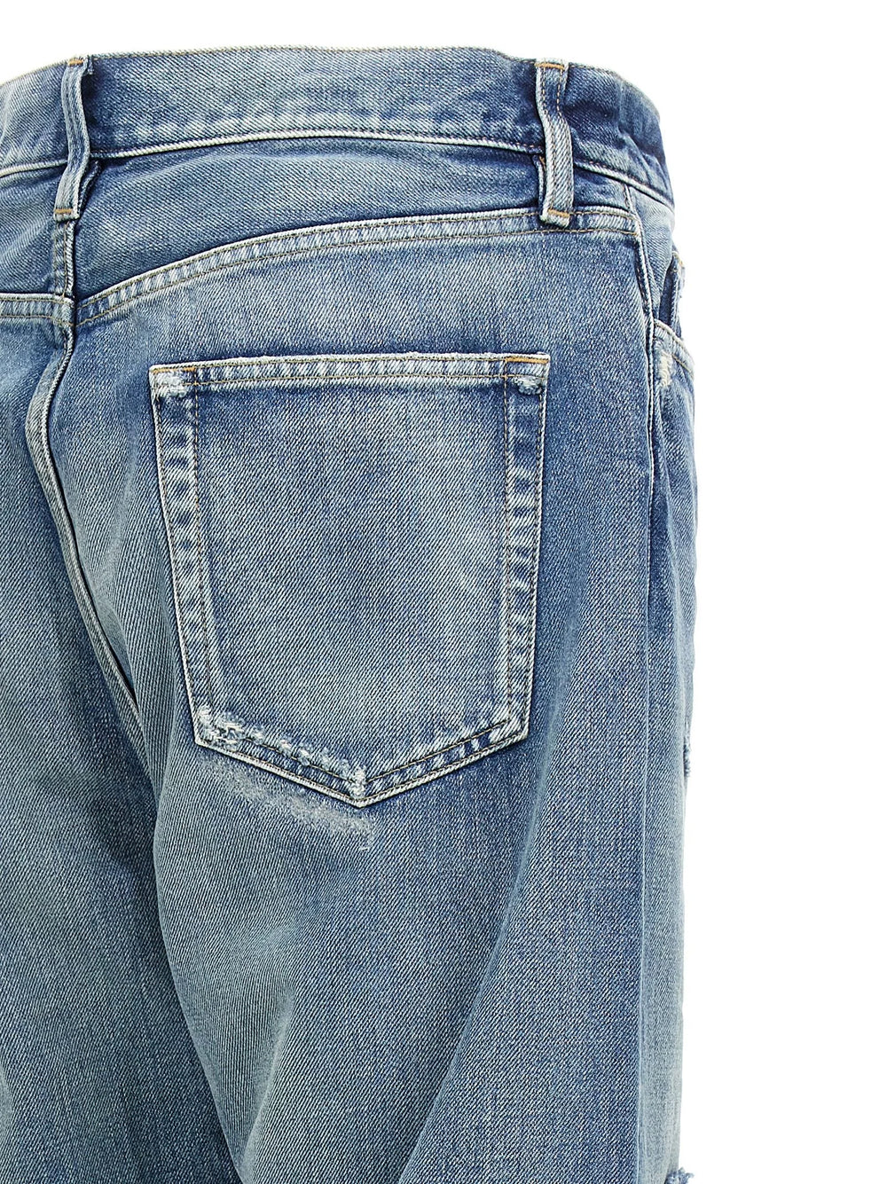 Fear Of God Blue Cotton Straight-Leg Jeans - W32