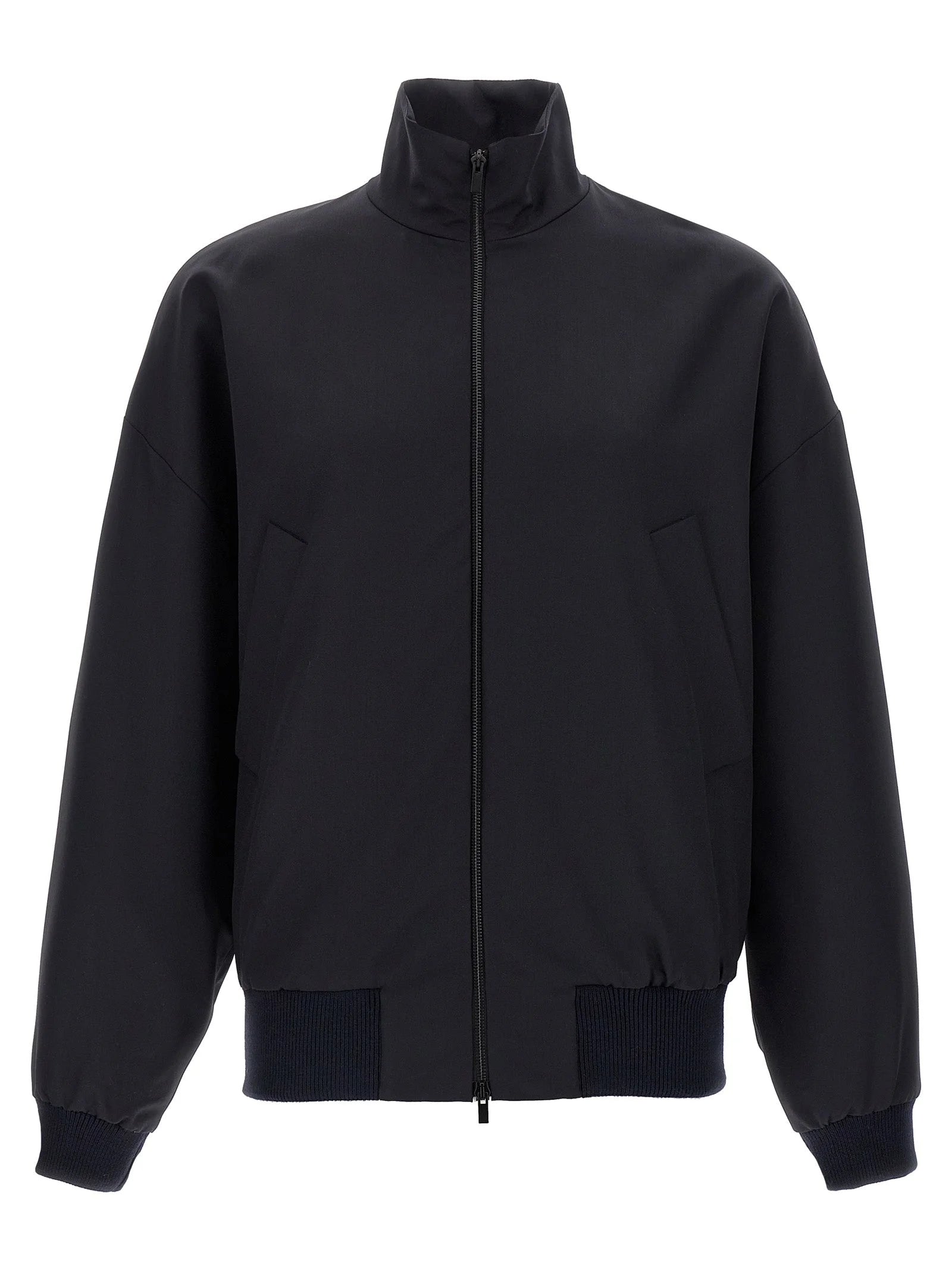 Fear Of God Blue Virgin Wool Full-Length Jacket