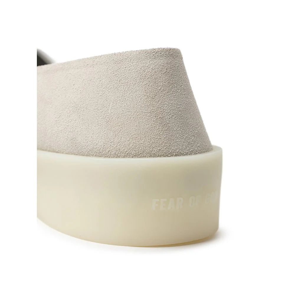 Fear Of God Gray Leather Moccassin - EU43/US10 - Flats