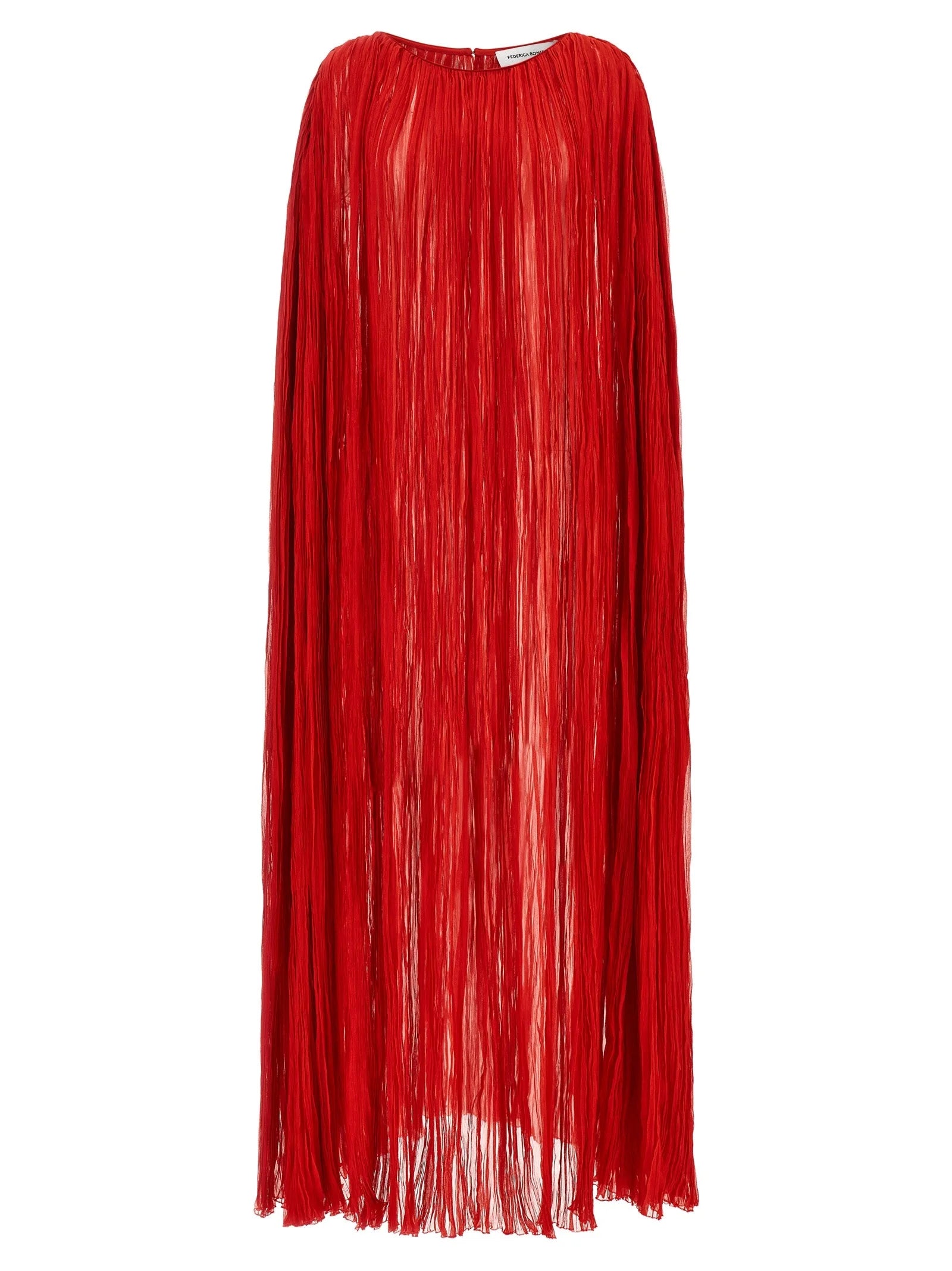 FEDERICA BONIFACI Multicolor Silk Long Dress - One Size