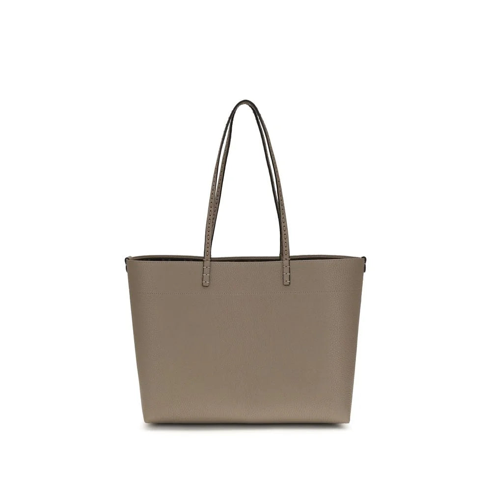 Fendi Beige Calf Leather Bos Taurus Shoulder Bag