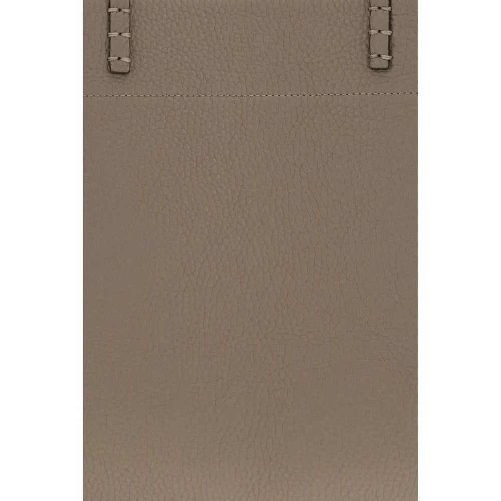 Fendi Beige Calf Leather Bos Taurus Shoulder Bag
