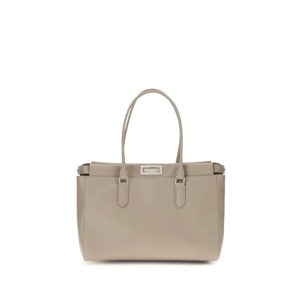 Fendi Beige Calf Leather Bos Taurus Shoulder Bag
