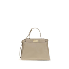 Fendi Beige Calf Leather Bos Taurus Shoulder Bag