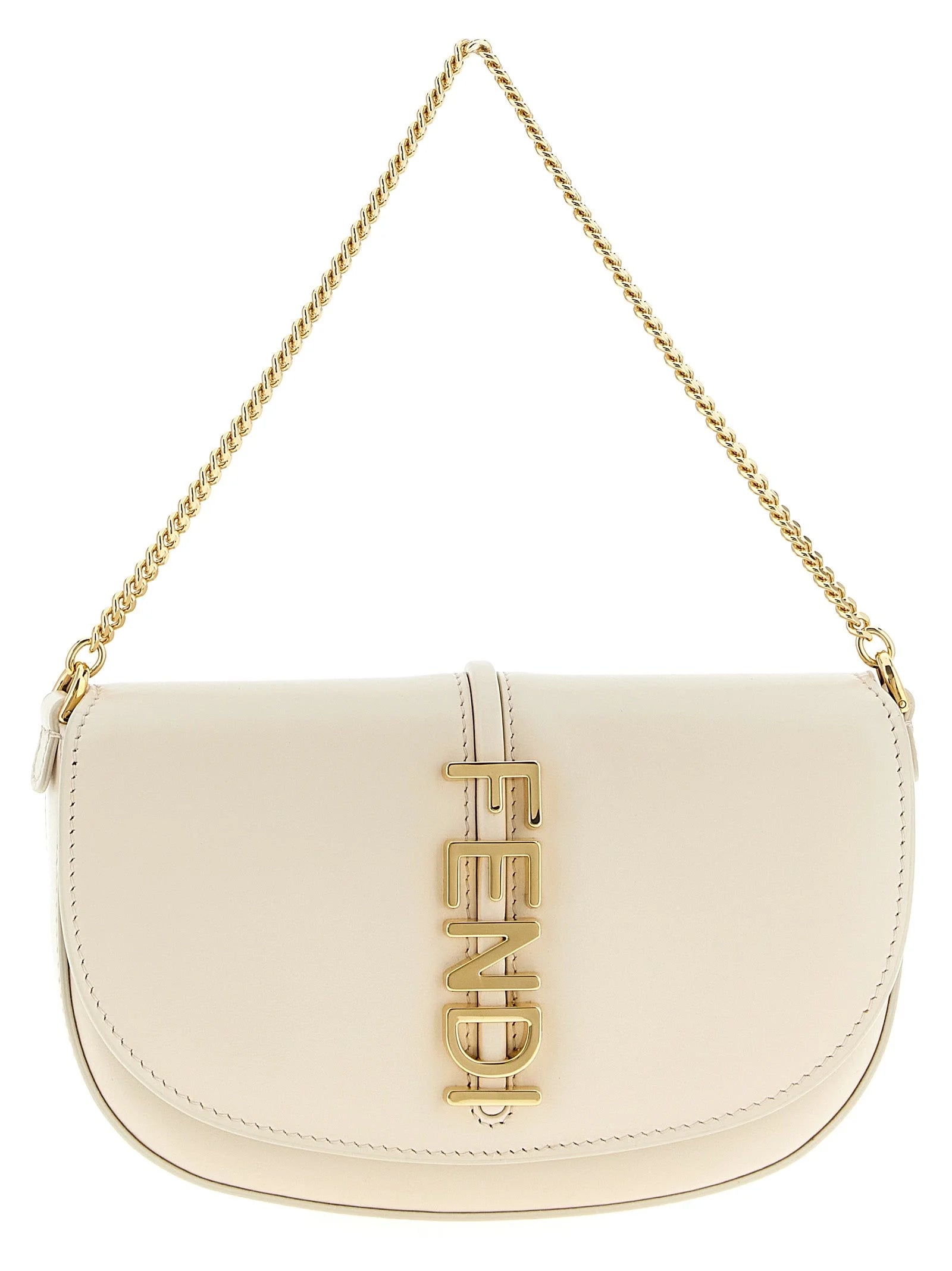 Fendi Beige Calfskin Cardholder