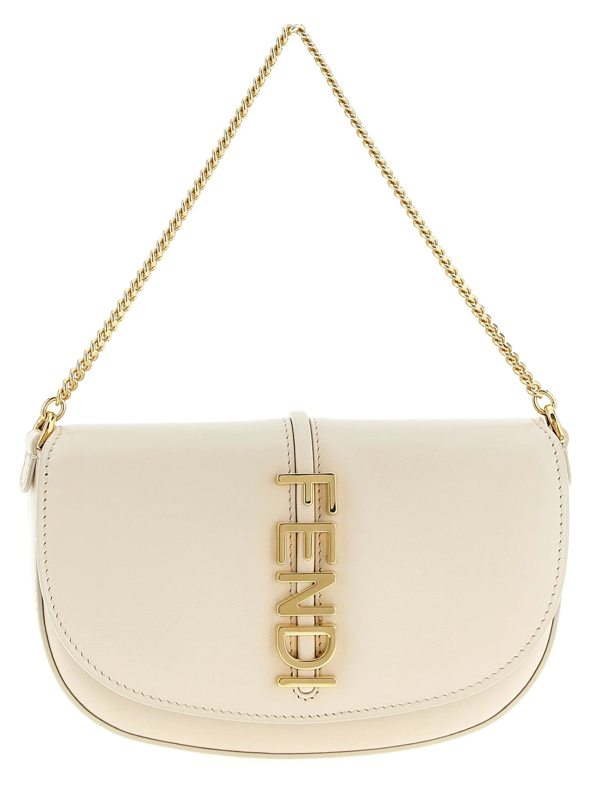 Fendi Beige Calfskin Cardholder