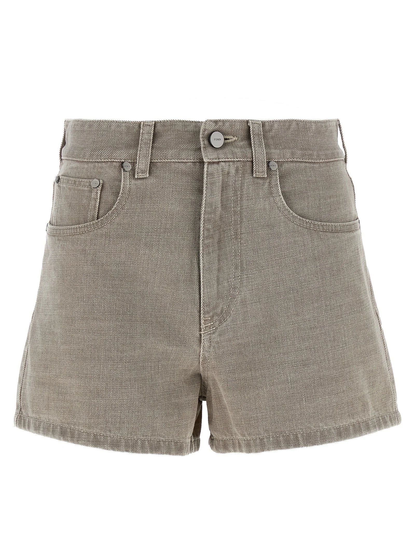 Fendi Beige Cotton Bermuda Shorts - IT40
